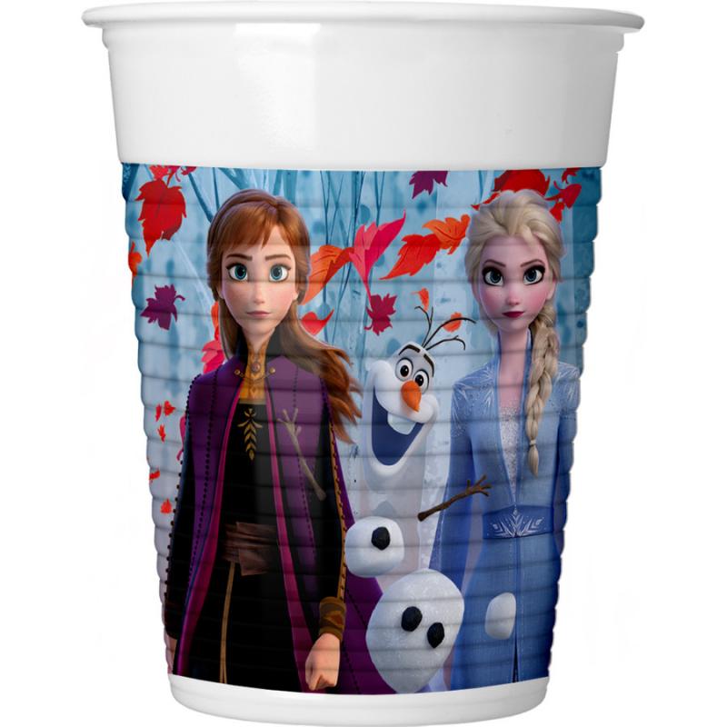 Frozen 2 Disney Ποτήρια Πλαστικά (WM) 200 ml 8 τεμ.
