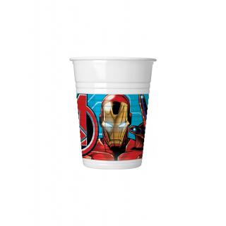 Marvel Avengers Infinity Stones Ποτήρια Πλαστικά (WM) 200 ml 8 τεμ.