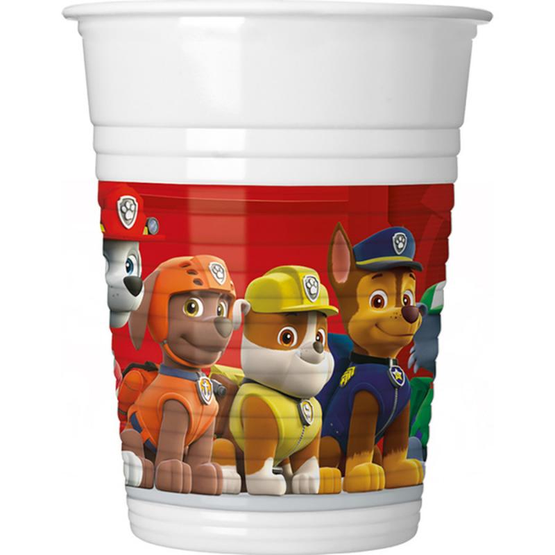 Paw Patrol Ready for Action Ποτήρια Πλαστικά (WM) 200 ml 8 τεμ.