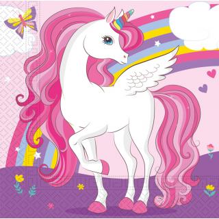 Unicorn Rainbow Colors Χαρτοπετσέτες 2φυλλες 33 x 33 20 τεμ. FSC