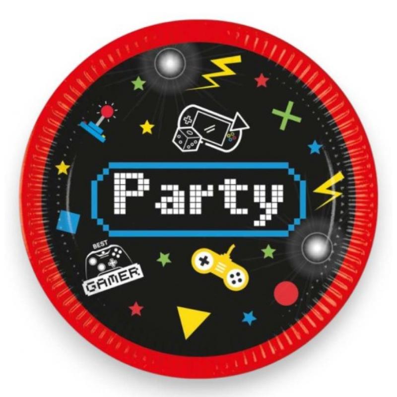 Gaming Party Πιάτα Μεσαία 19.5 εκ. 8 τεμ. FSC
