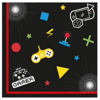 Gaming Party Χαρτοπετσέτες 2φυλλες 33 x 33 20 τεμ. FSC