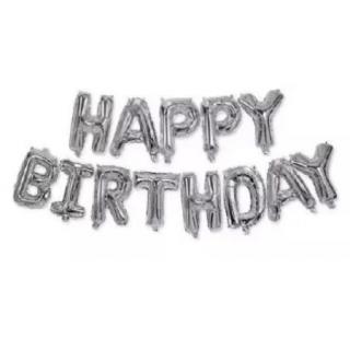 Μπαλόνια Happy Birthday - 93791 Decorata Party Foil Balloons - 340 cm - Silver