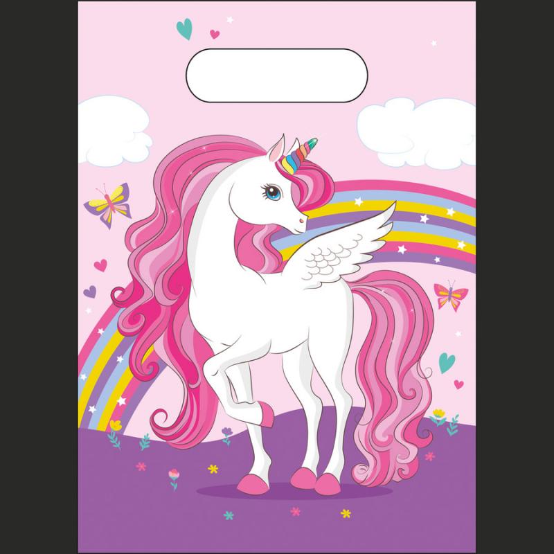 Unicorn Rainbow Colors Τσάντες Δώρων 6 τεμ.
