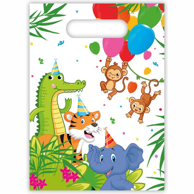 Jungle Balloons Τσάντες Δώρων 6 τεμ.
