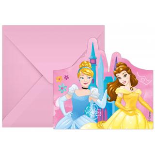 Disney Princess Live yout Story Προσκλήσεις & Φάκελα με Κοπτικό FSC 6 τεμ.