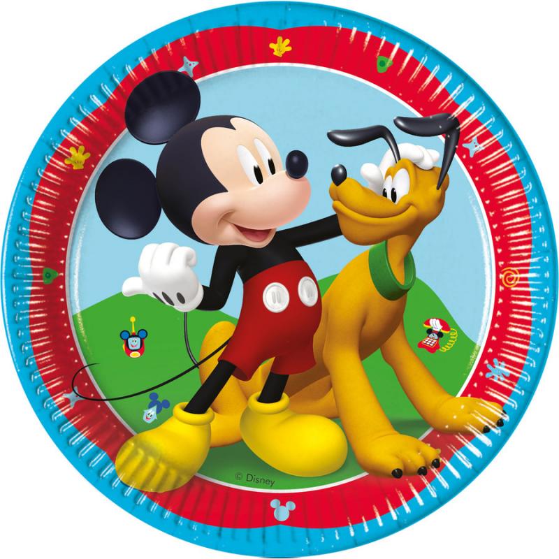 Mickey Next Generation Disney Rock the House Πιάτα Μεσαία 20 εκ. 8 τεμ. FSC