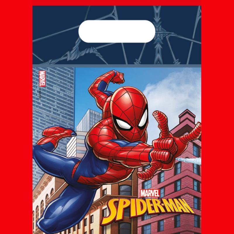 Spiderman Crime Fighter Τσάντες Δώρων 6 τεμ.