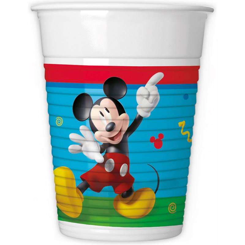 Mickey Next Generation Disney Rock the House Ποτήρια Πλαστικά (WM) 200 ml 8 τεμ.