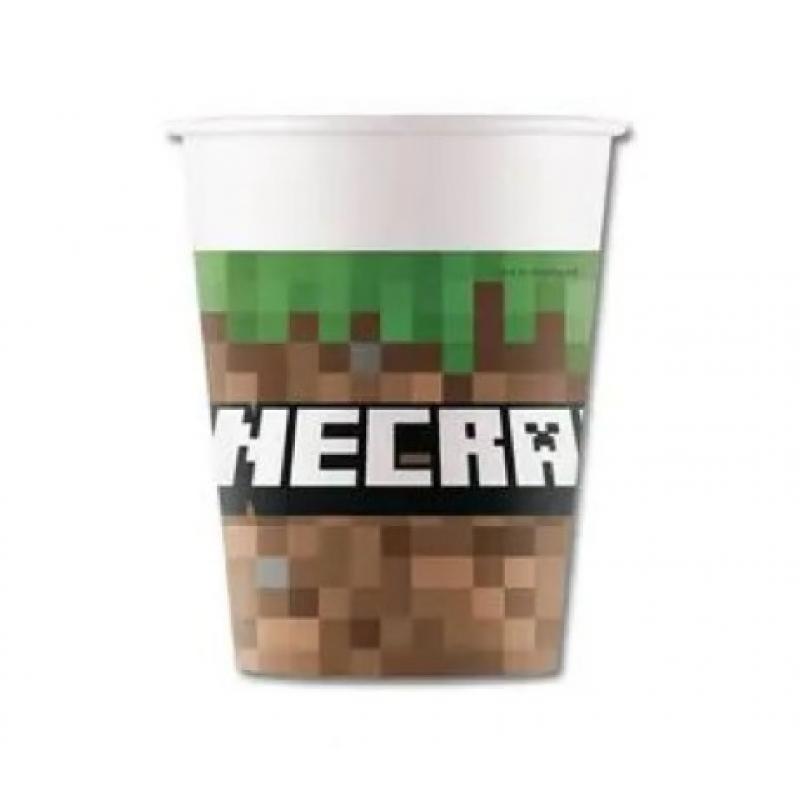 Ποτήρια Χάρτινα (WM) Minecraft 200 ml 8 τεμ.