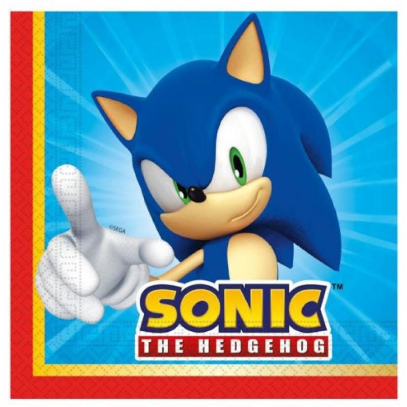 Χαρτοπετσέτες Sonic the Hedgehog 2 φυλλες 33 x 33 20 τεμ. FSC