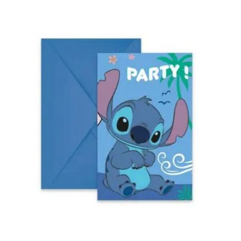 Προσκλήσεις & Φάκελα με Κοπτικό FSC Disney Stitch & Angel 6 τεμ.