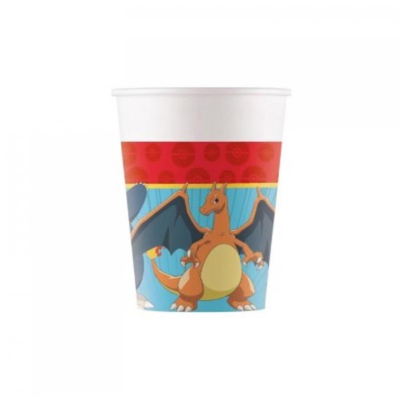 Ποτήρια Χάρτινα (WM) Pokemon 200 ml 8 τεμ.