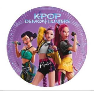 Πιάτα Μεσαία 20 εκ. K-Pop Demon Hunters 8 τεμ. FSC