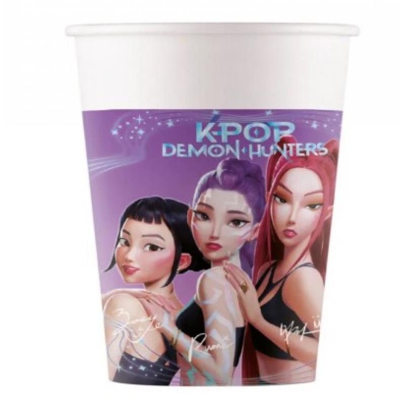 Ποτήρια Χάρτινα (WM) K-Pop Demon Hunters 200 ml 8 τεμ.