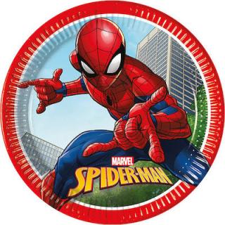 Marvel Spiderman Crime Fighter Πιάτα Μεσαία 20 εκ. 8 τεμ. FSC
