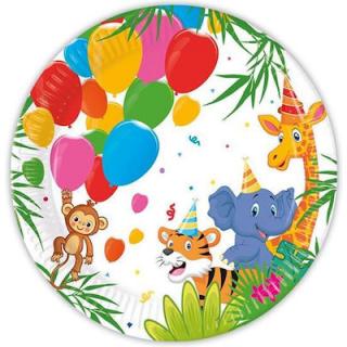 Jungle Balloons Πιάτα Μεσαία 20 εκ. 8 τεμ. FSC