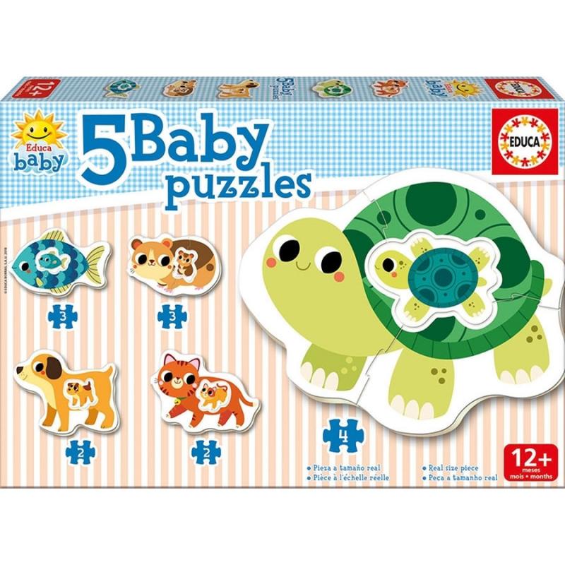 Educa Puzzle Baby Animals (5 Παζλ 2/3/4 τεμ.)