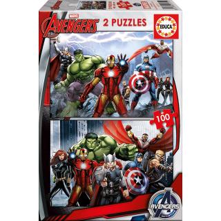 Educa Puzzle 2 χ100 τεμ. - Marvel Avengers