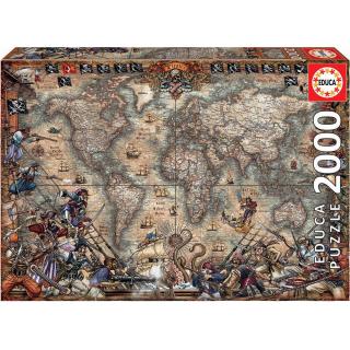 Educa Puzzle 2.000 τεμ. Pirates Map