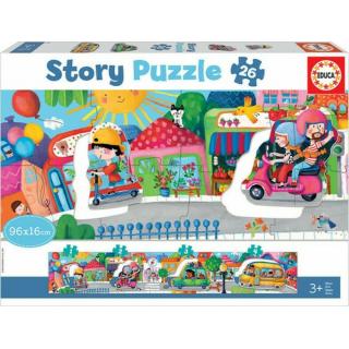 Educa Puzzle 26 τεμ. Story Puzzle Vehicles in the City