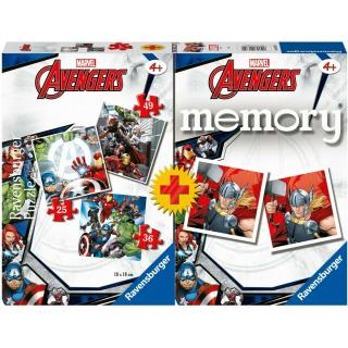 Ravensburger Puzzle (25-36-49) + Memory Marvel Avengers