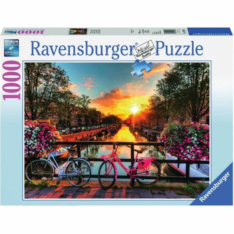 Ravensburger Puzzle 1000 Bicycles in Amsterdam - Ποδήλατα στο ’μστερνταμ