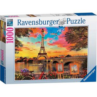 Ravensburger Puzzle 1000 τεμ. Παρίσι - Paris, the Banks of the Seine