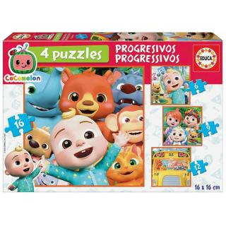 Educa Puzzle Cocomelon 4 Puzzles (6-9-12-16)