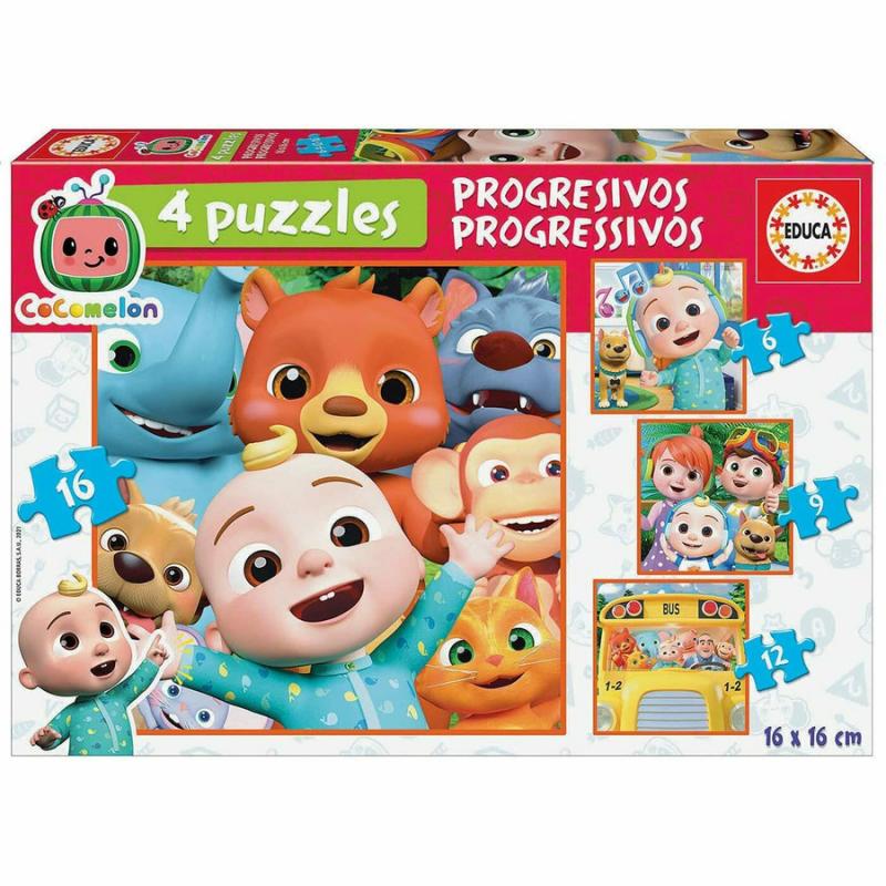 Educa Puzzle Cocomelon 4 Puzzles (6-9-12-16)