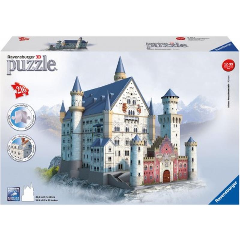 3D Puzzle Maxi 216 τεμ. Κάστρο Neuschwanstein - Ravensburger