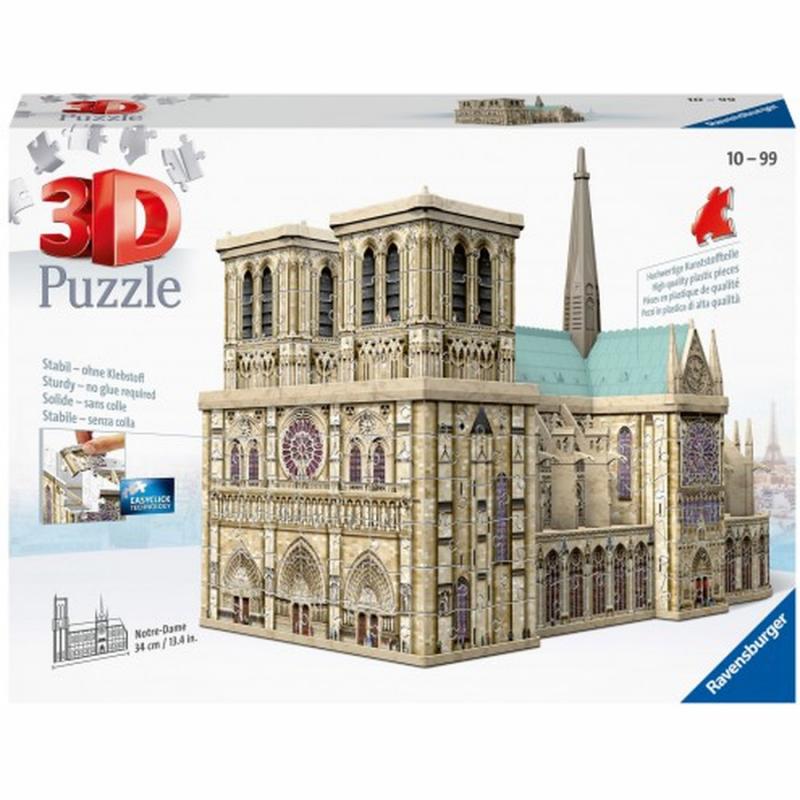 3D Puzzle Maxi 324 τεμ. Νοτρ Νταμ - Ravensburger