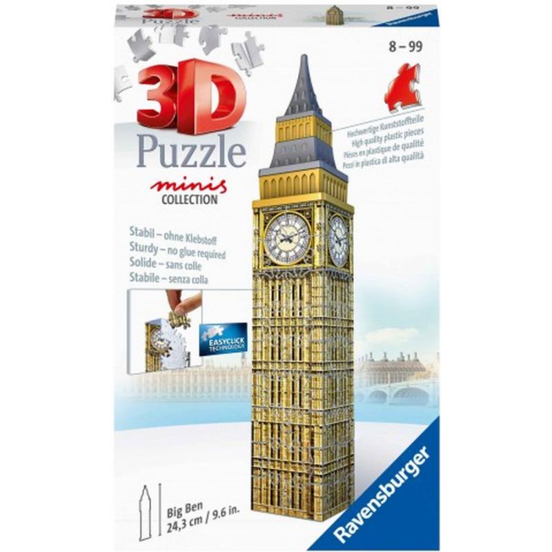 3D Puzzle Midi Κτίρια 216 τεμ. Big Ben - Ravensburger