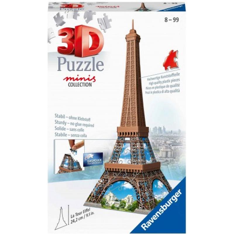 3D Puzzle Minis 54 τεμ. Πύργος του ’ιφελ - Ravensburger
