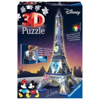 3D Puzzle Night Edition 216 τεμ. ’ιφελ Disney - Ravensburger