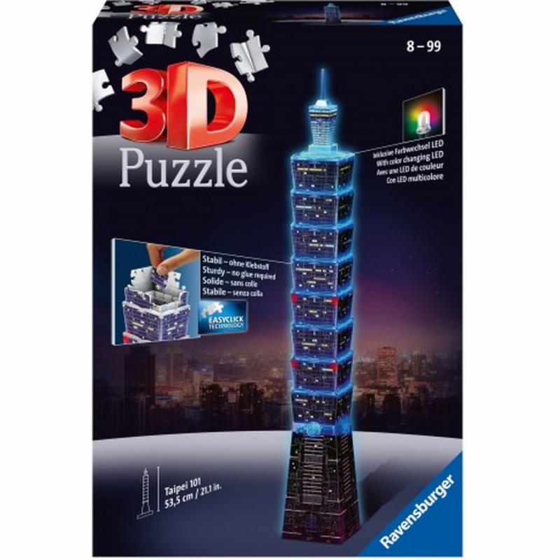 3D Puzzle Night Edition 216 τεμ. Taipei 101 - Ravensburger