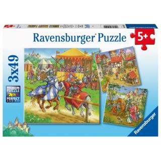 Παζλ 3χ49 τεμ. Ιππότες - Ravensburger