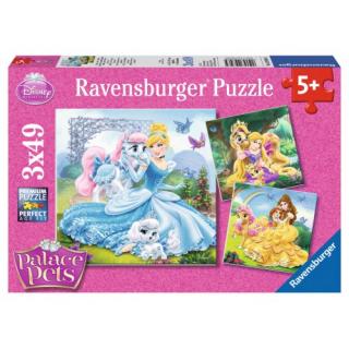 Παζλ 3x49 τεμ. Disney Πριγκίπισσες Palace Pets - Ravensburger