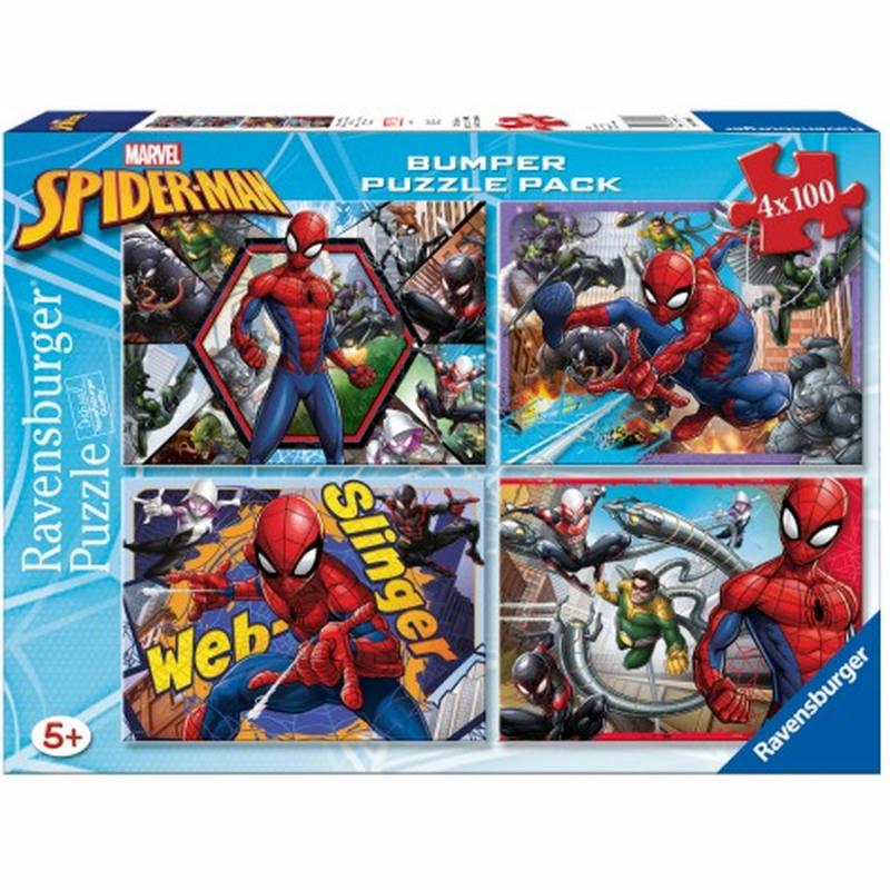 Παζλ 4χ100 τεμ. Spiderman - Ravensburger
