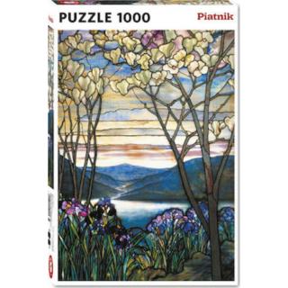 Puzzle - Tiffany - Magnolias and Irises(1000) - Piatnik