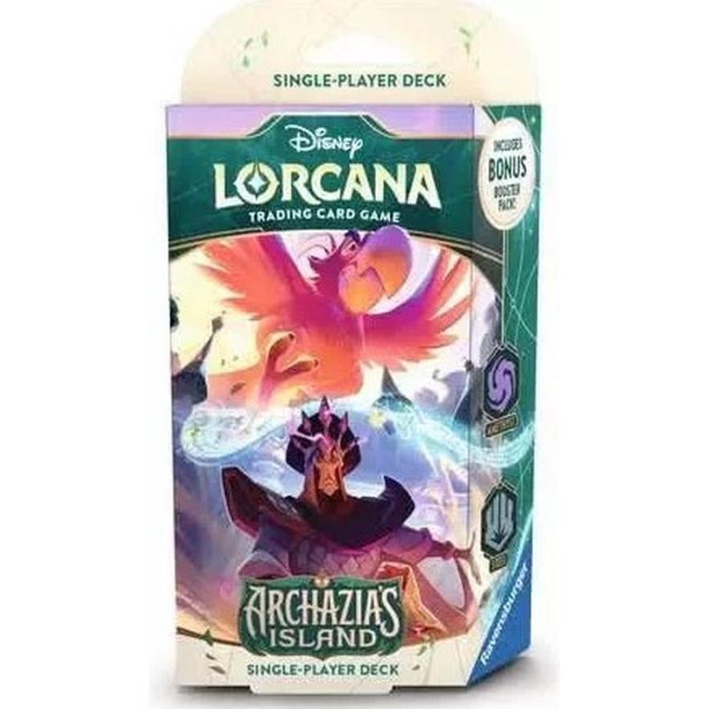 Disney Lorcana TCG Archazia's Island Starter Deck (English Edition) - Steel & Amethyst