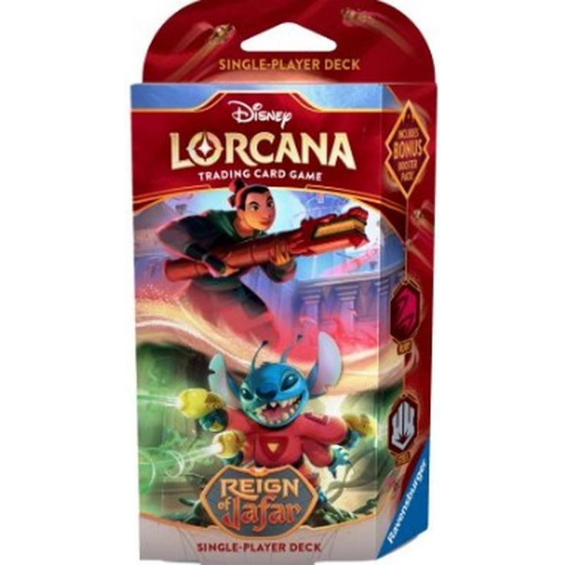 Disney Lorcana TCG Reign of Jafar Starter Deck (English Edition) - Ruby & Steel