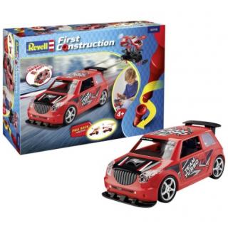 Revell First Construction: 1:20 Rallye Car with Pullback Motor Red