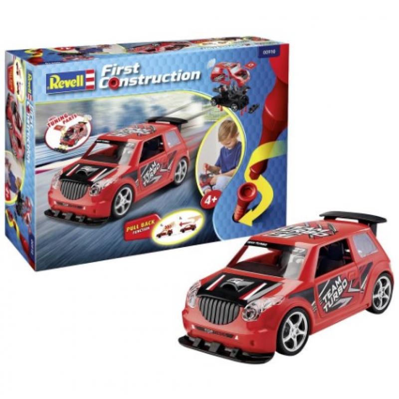 Revell First Construction: 1:20 Rallye Car with Pullback Motor Red