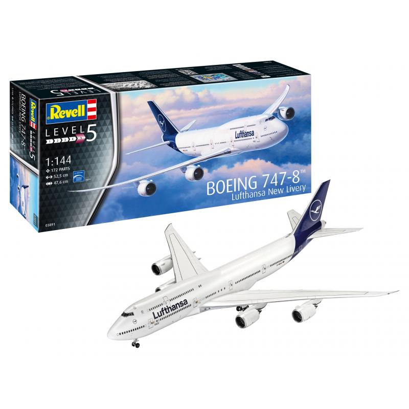 Revell: 1:144 Boeing 747-8 Lufthansa New Livery