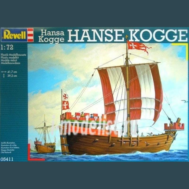 Revell: 05411 1:72 Hansa Kogge (Φθαρμένο Εξωτερικά Κουτί)