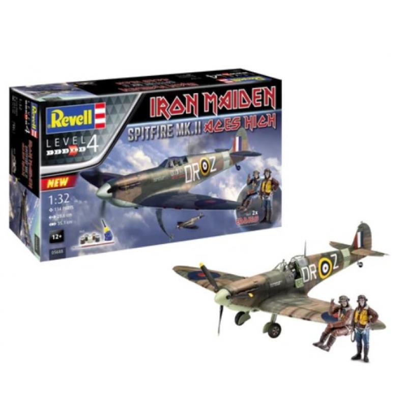 Revell: 1:32 Gift Set Spitfire Mk.II Aces High Iron Maiden