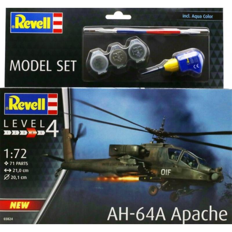 Revell: 1:72 Model Set AH-64A Apache