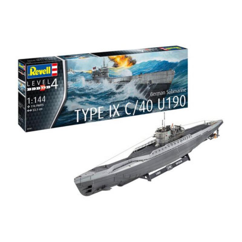 Revell: 1:144 German Submarine Type IX C/40 (U190)