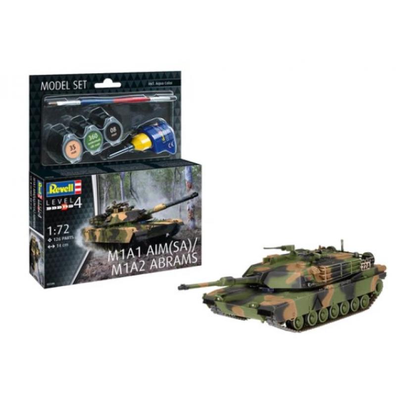 Revell: 1:72 Model Set M1A1 AIM(SA) / M1A2 Abrams